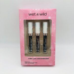 Wet N Wild 3 Mega Last Liquid EyeShadow 0.12 floz Holiday Christmas Gift Set NEW